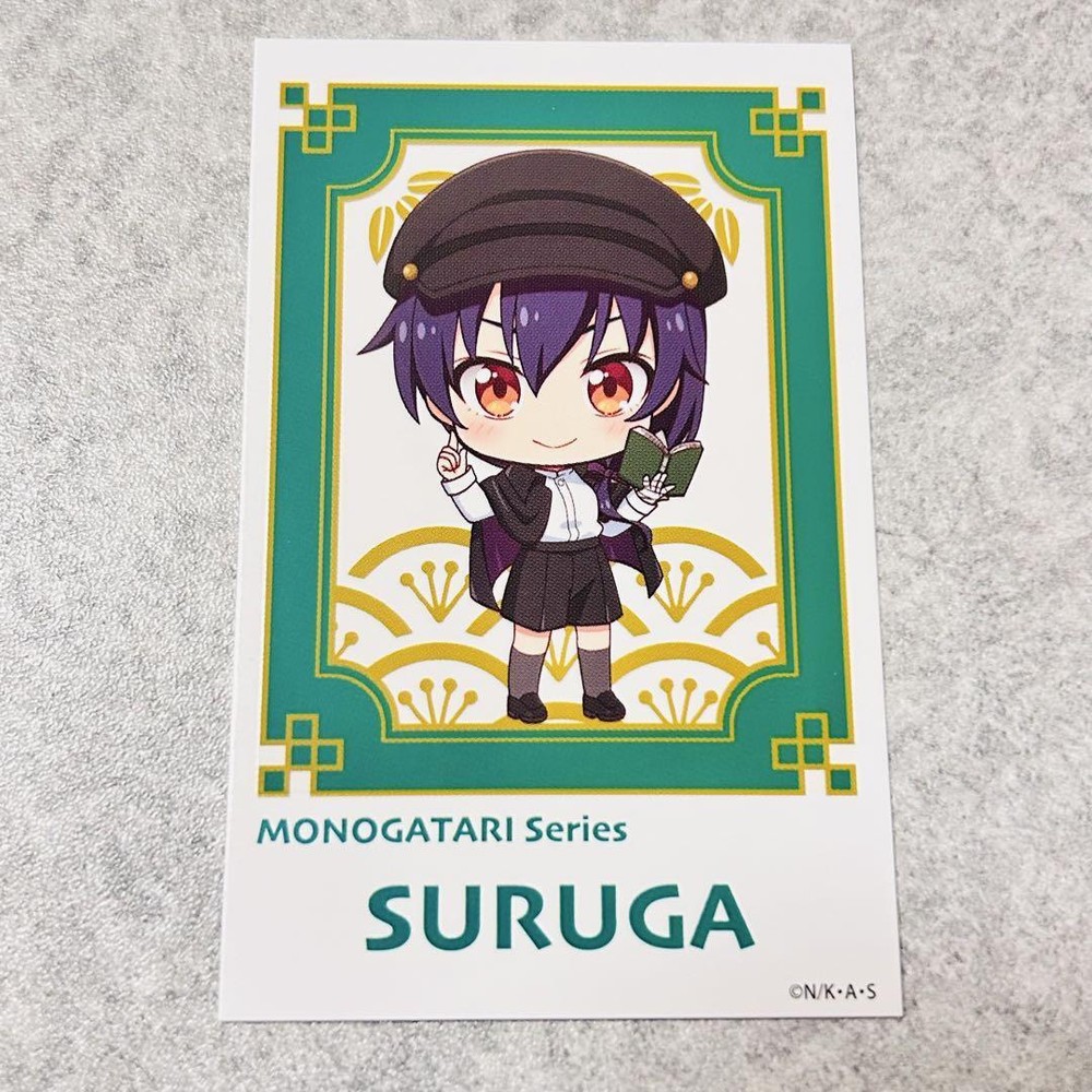 Bakemonogatari Suruga Kanbara Mini Character Photo Card