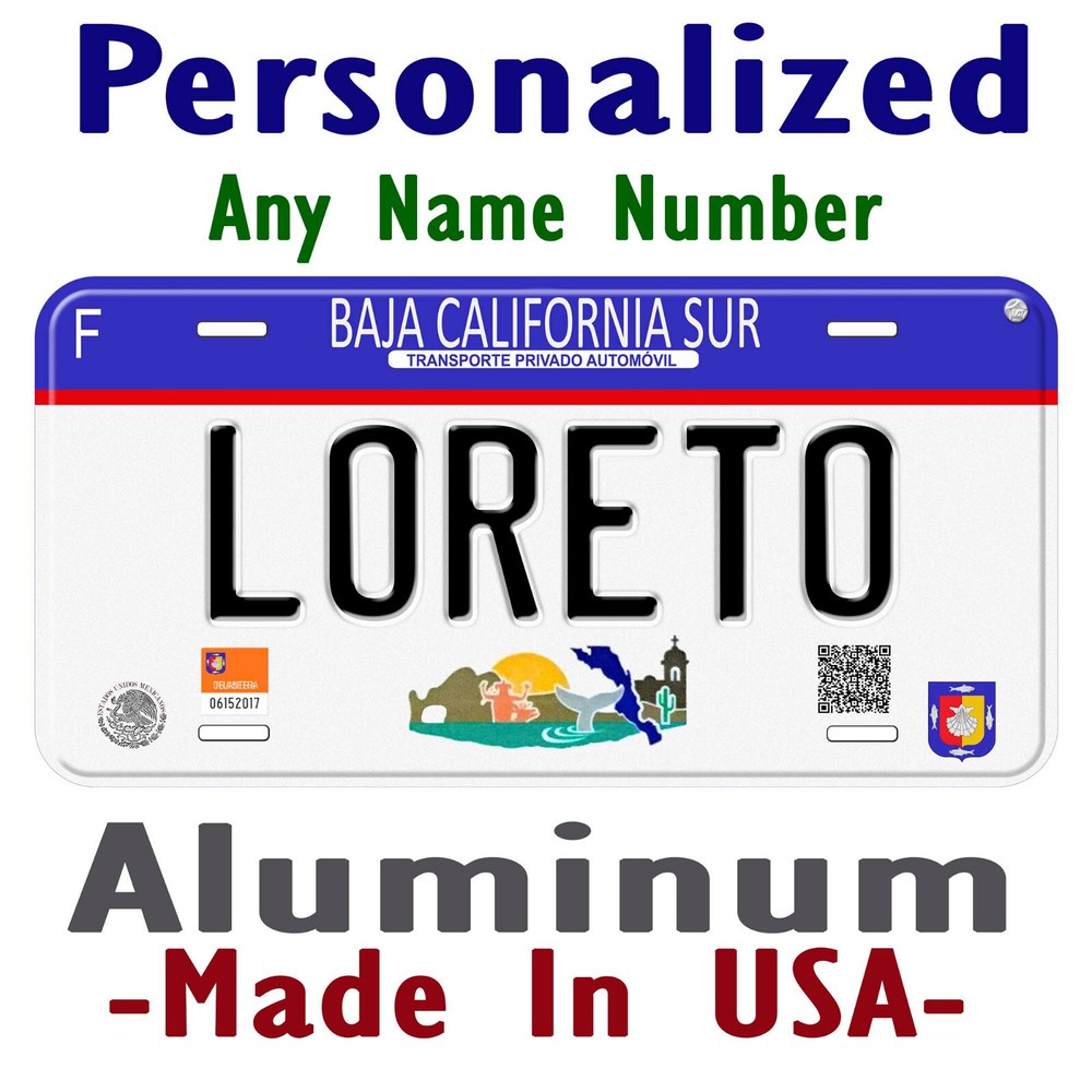 Lorento Baja California Sur Any Name Personalized Novelty Car License Plate
