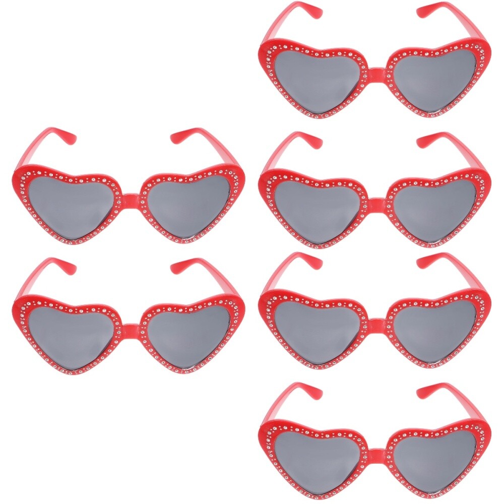 3-Pack LED Heart Glasses Fun Eye-Catching Sunglasses for Kids