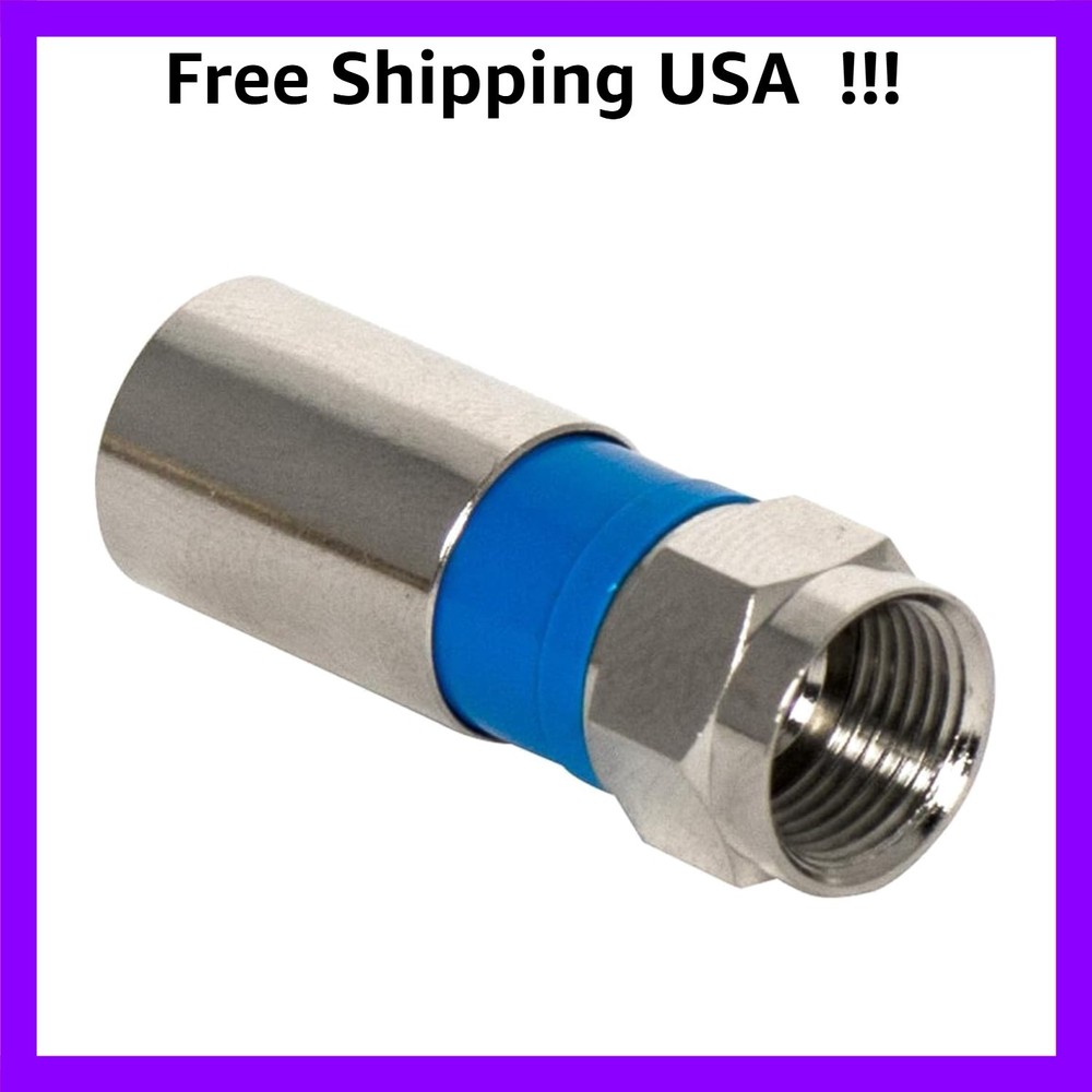 Legrand OnQ Compression Quad Shield F Plug Coax Cable Connector RCA Plug