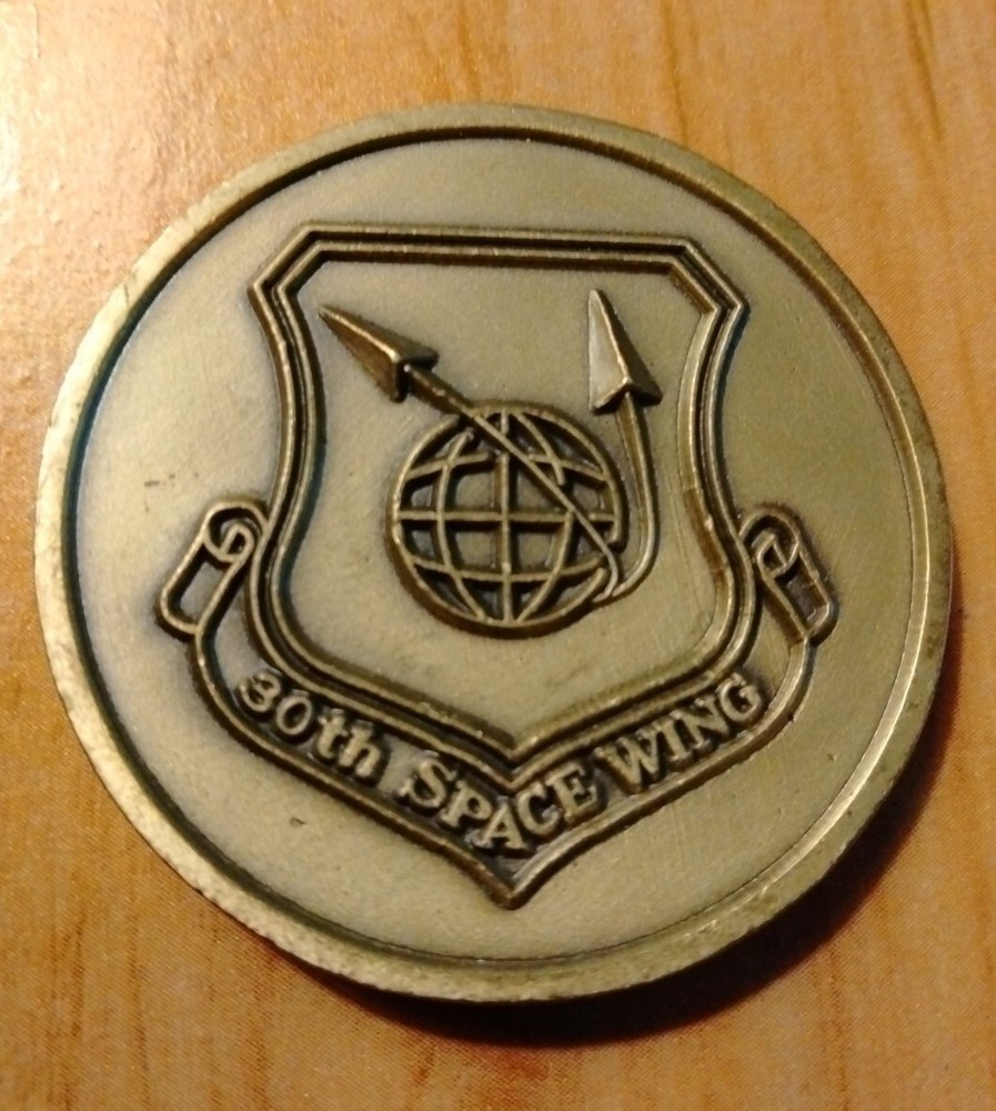 30th Space Wing Team Vandenberg USAF Challenge Coin