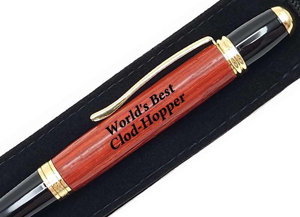 World’s Best Clod-Hopper Gift Engraved Pen for Unforgettable Moments