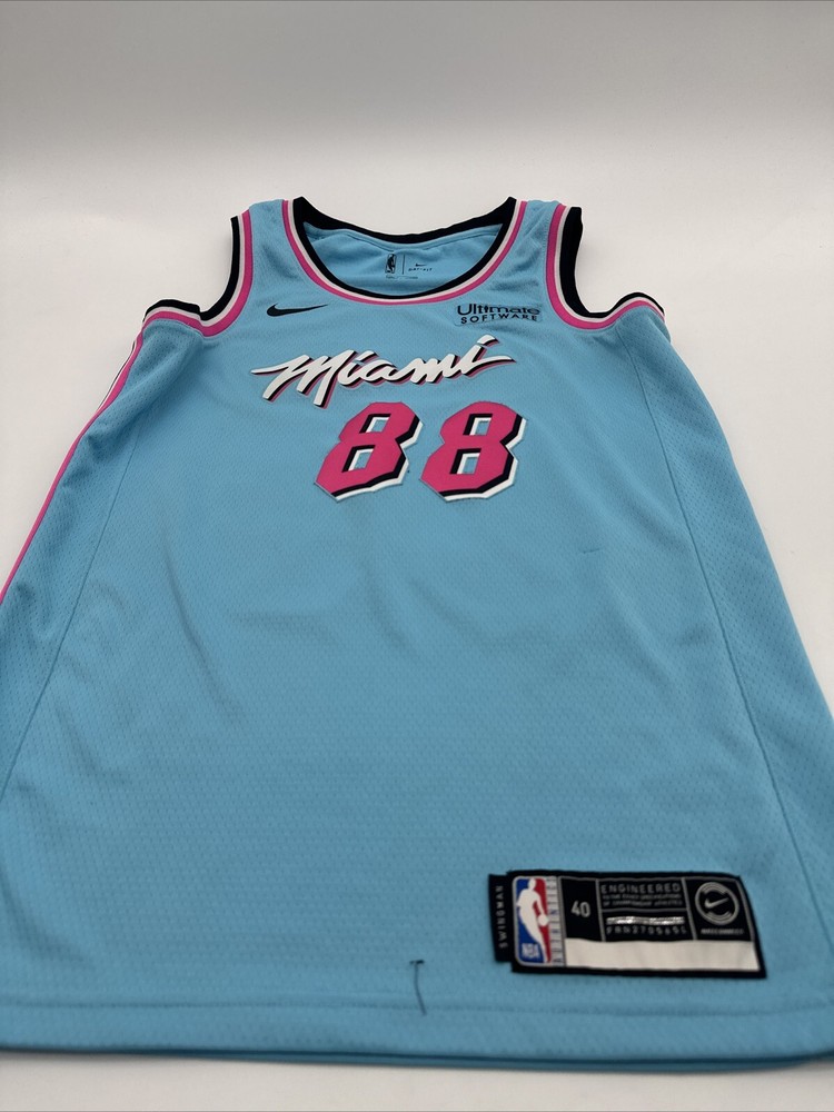 Nike NBA Miami Heat 88 Jersey Tank Top Men’s Small Blue Hoop Troop #22387