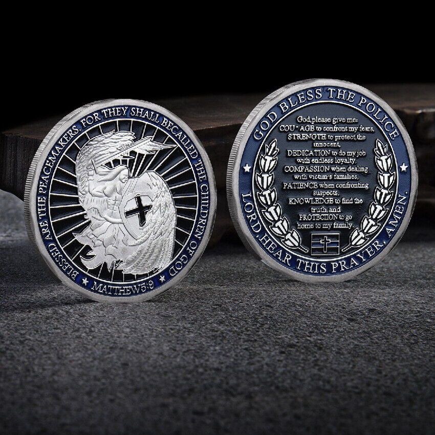 Enforcement The Police Prayer Saint Michael Law Commemorative Challenge Coin