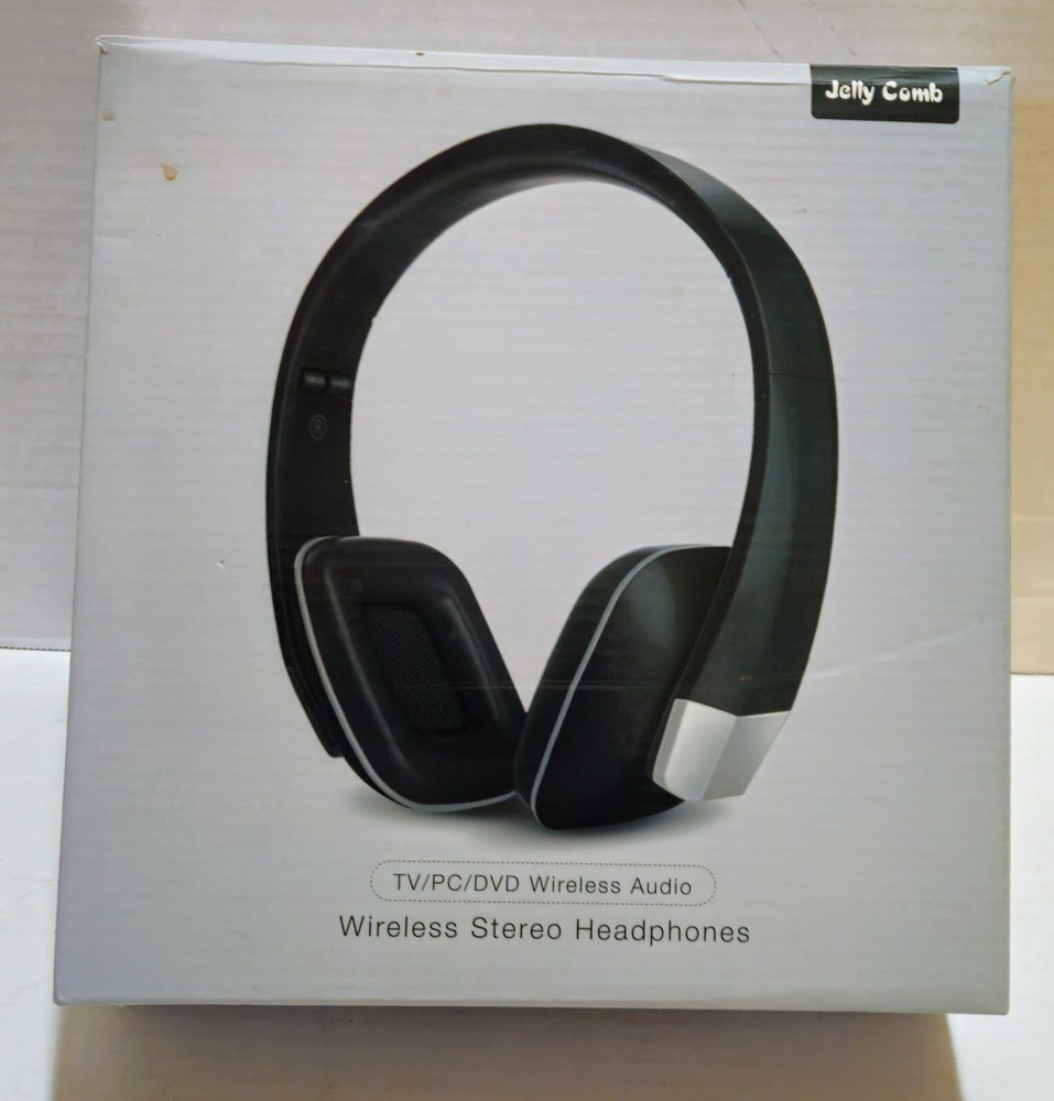 Jelly Comb Wireless Stereo Headphones for TV PC DVD with Transmitter