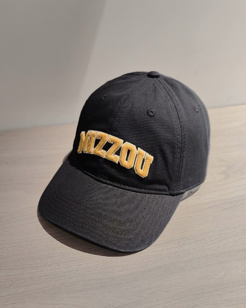 Mizzou Adjustable Cap | Black Baseball Hat with Embroidered Logo