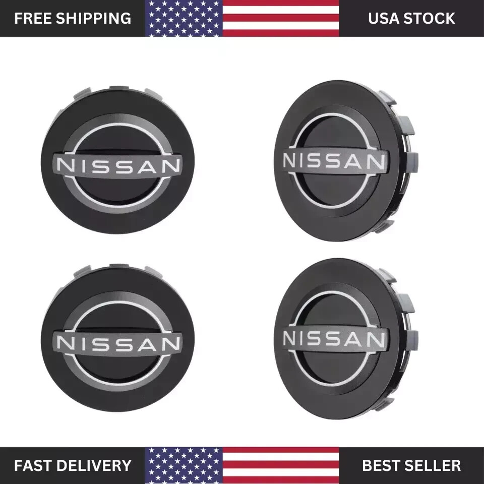 4 x Center Caps Nissan Frontier Kicks Leaf Pathfinder Rogue 403426TA1A Wheel 2.5