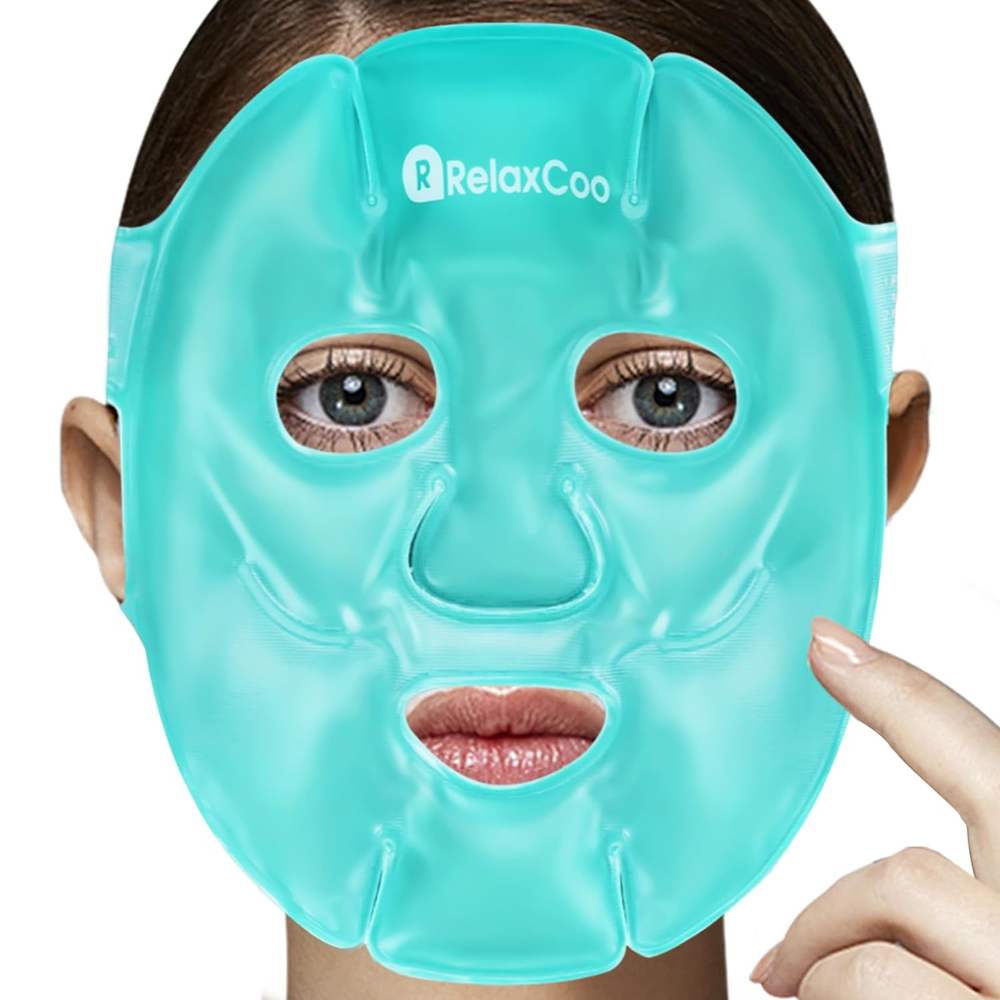 Cold Face Eye Mask Ice Pack Reduce Face Puff,Dark Circles,Gel Hot Cold Compress,