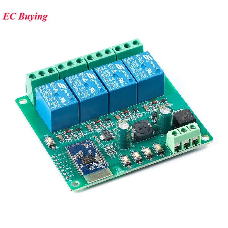 4 Channel 5V Bluetooth Relay Module IoT Smart Wireless Remote Control Switch-image