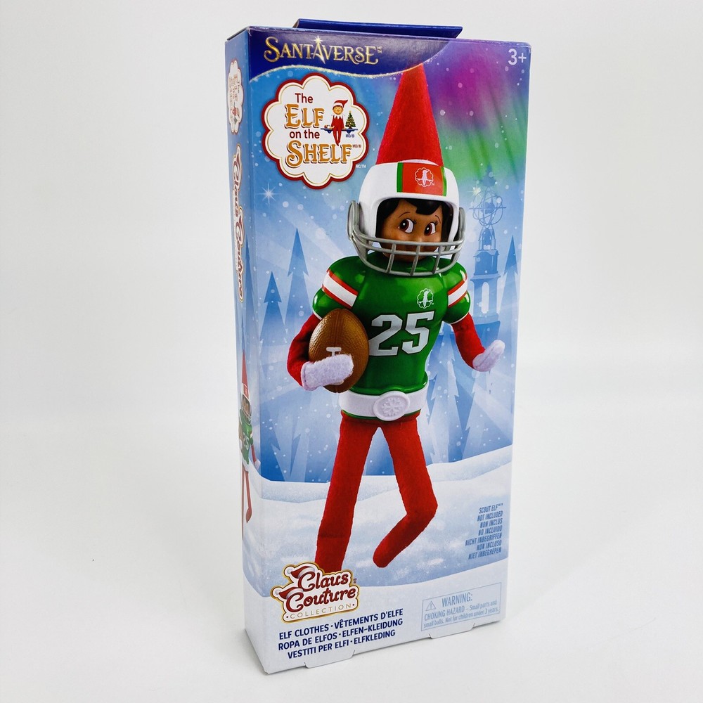 Elf on the Shelf Claus Couture Touchdown Tidings Football Clothes Set Outfit