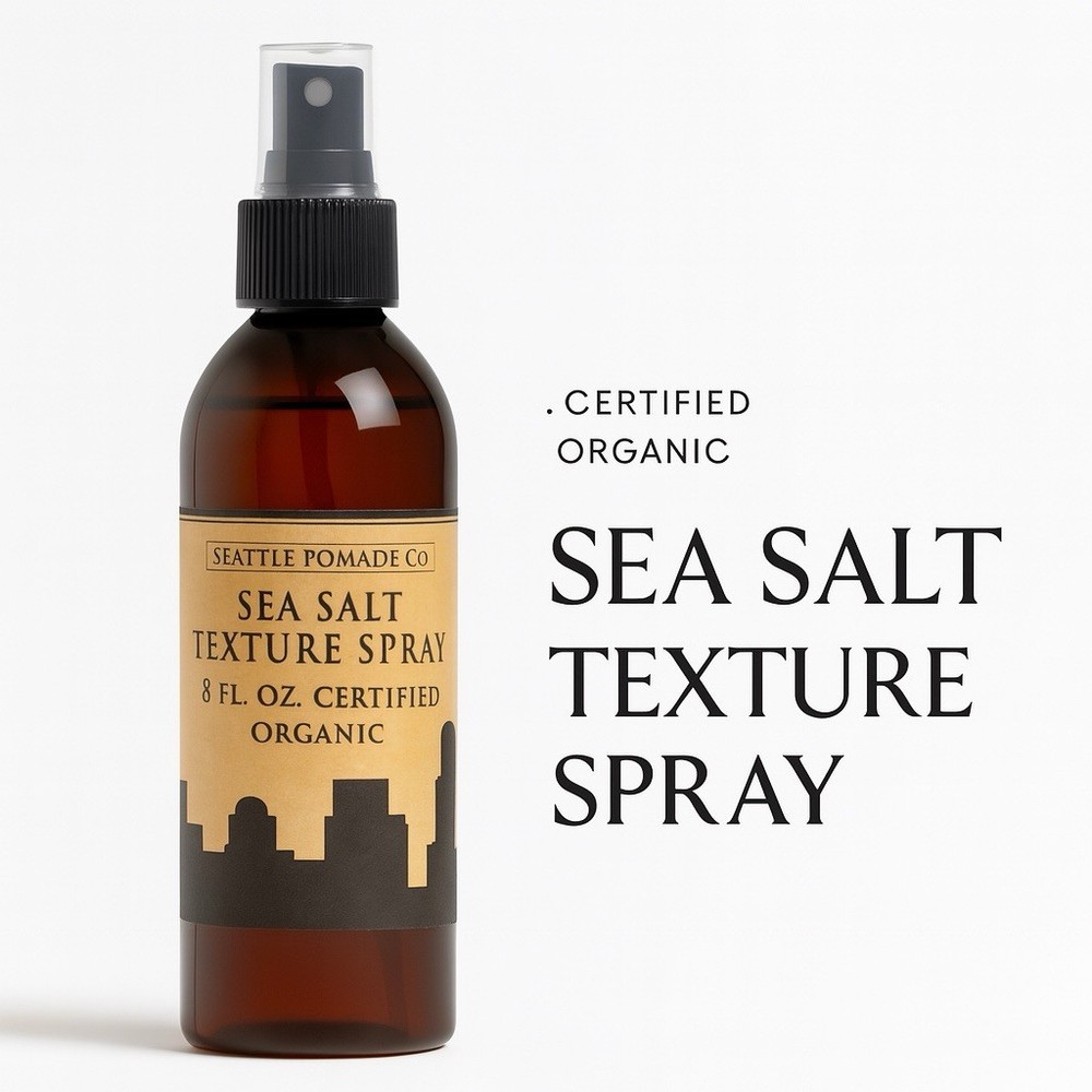 Organic Sea Salt Texturizing Spray for Hair 8 Fl.oz USDA Certified