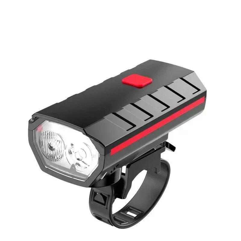 USB Rechargeable Bicycle Front Light Highlight Riding Warning Lamp Cycling Parts