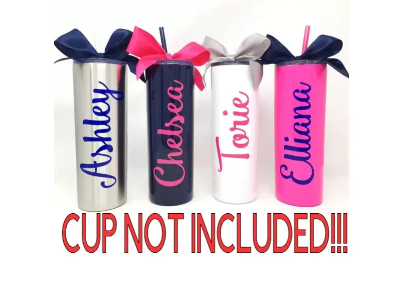 Custom Name Vinyl Decal Sticker for Tumbler Water Bottle Cup-image