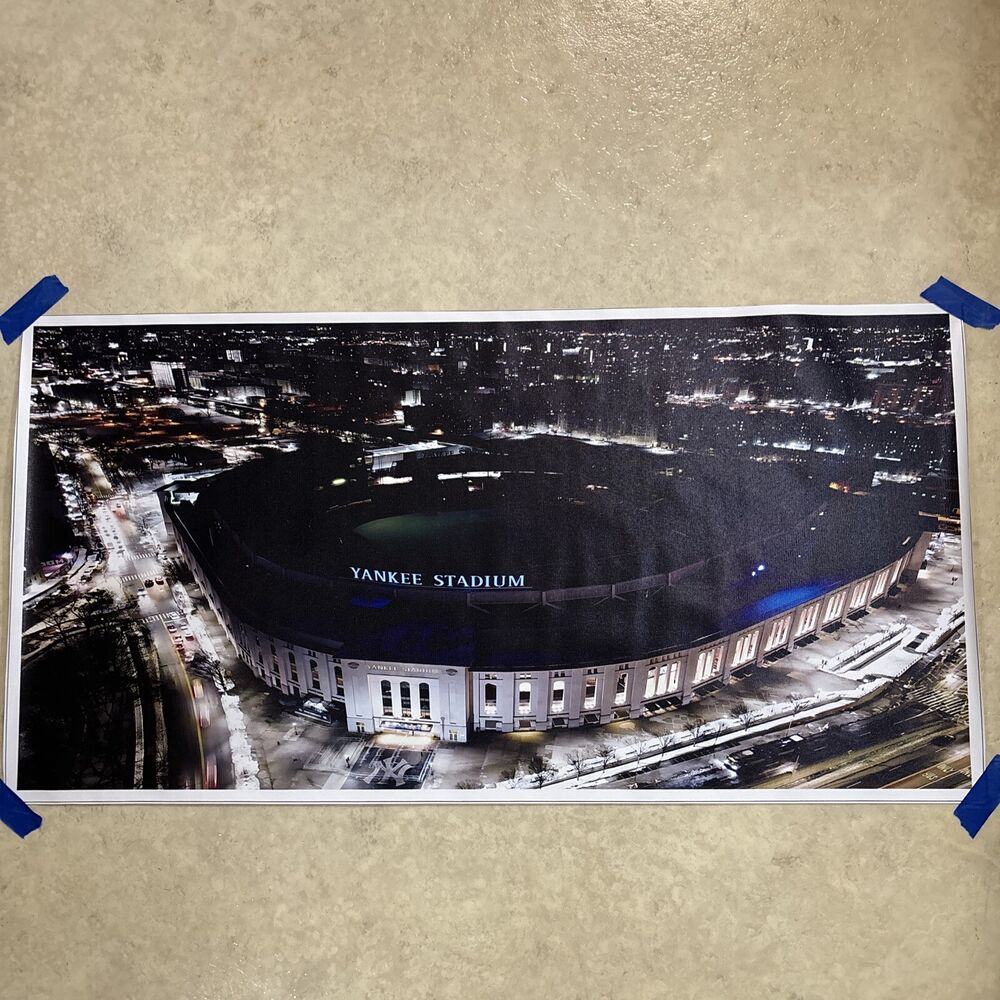 Yankee Stadium - New York Yankees MLB ✅ Poster Canvas Wall Art Man Cave ✅ 16x33”