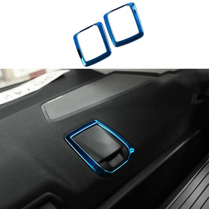 Fit For BMW 5 Series G30 2018-2022 Blue Steel Seat Belt Buckle Adjust Cover Trim