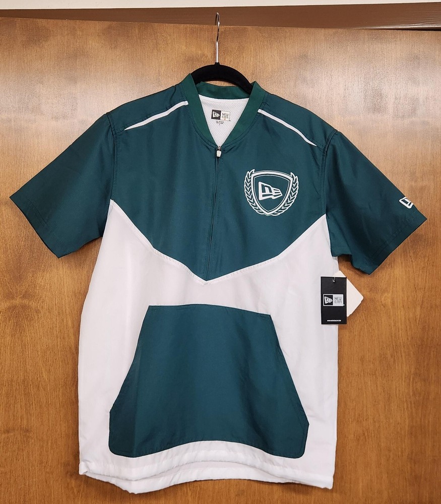 New Era green and white athletic shirt