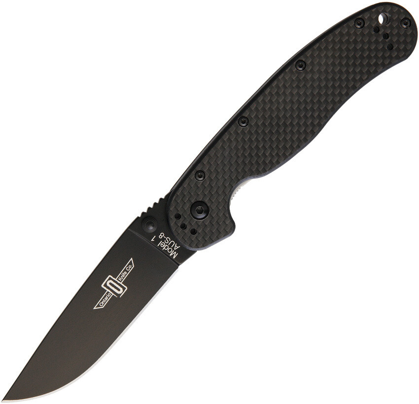 Ontario Knives RAT 1 Linerlock Knife Black 8887CF