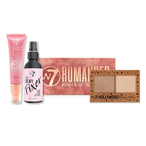 W7 Ultimate Glow Set - 4 Piece Set - Dewy & Radiant Makeup Products For Brigh...
