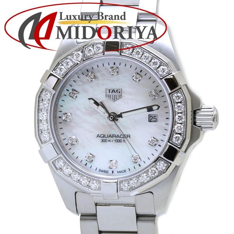 TAG Heuer Aquaracer 11P Watch with Diamond Bezel WBD1415 BA0741 Polished OH