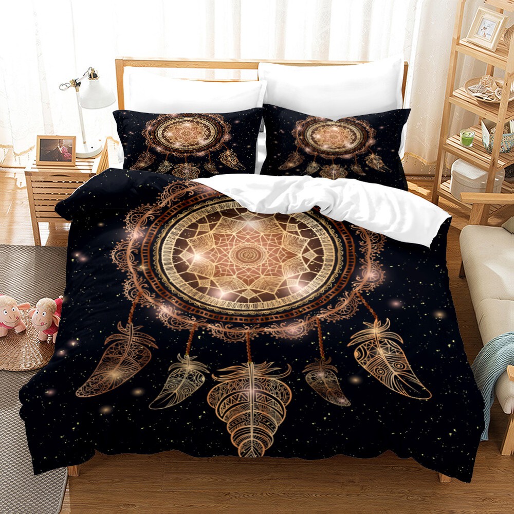 3D Dream catcher Mandala Bedding Set Duvet Cover Comforter Cover PillowCase