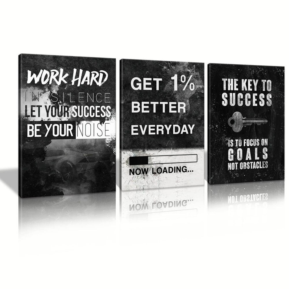 Motivational Wall Decor Success Goal Inspirational Wall Decor for Office Quot...