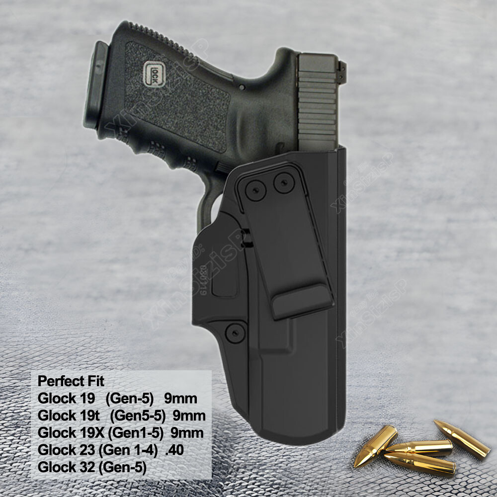 IWB Concealed Carry Holster Fit Glock 19 19X 19T Gen1-5 Glock23 32 Gen3-4 Pistol