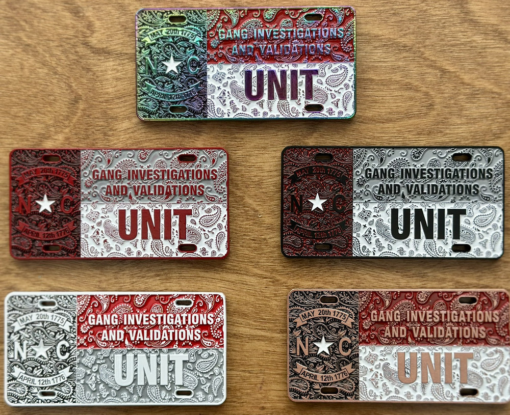 🔥🔥RARE🔥🔥 North Carolina State Gang Unit License Plate Challenge Coin Set