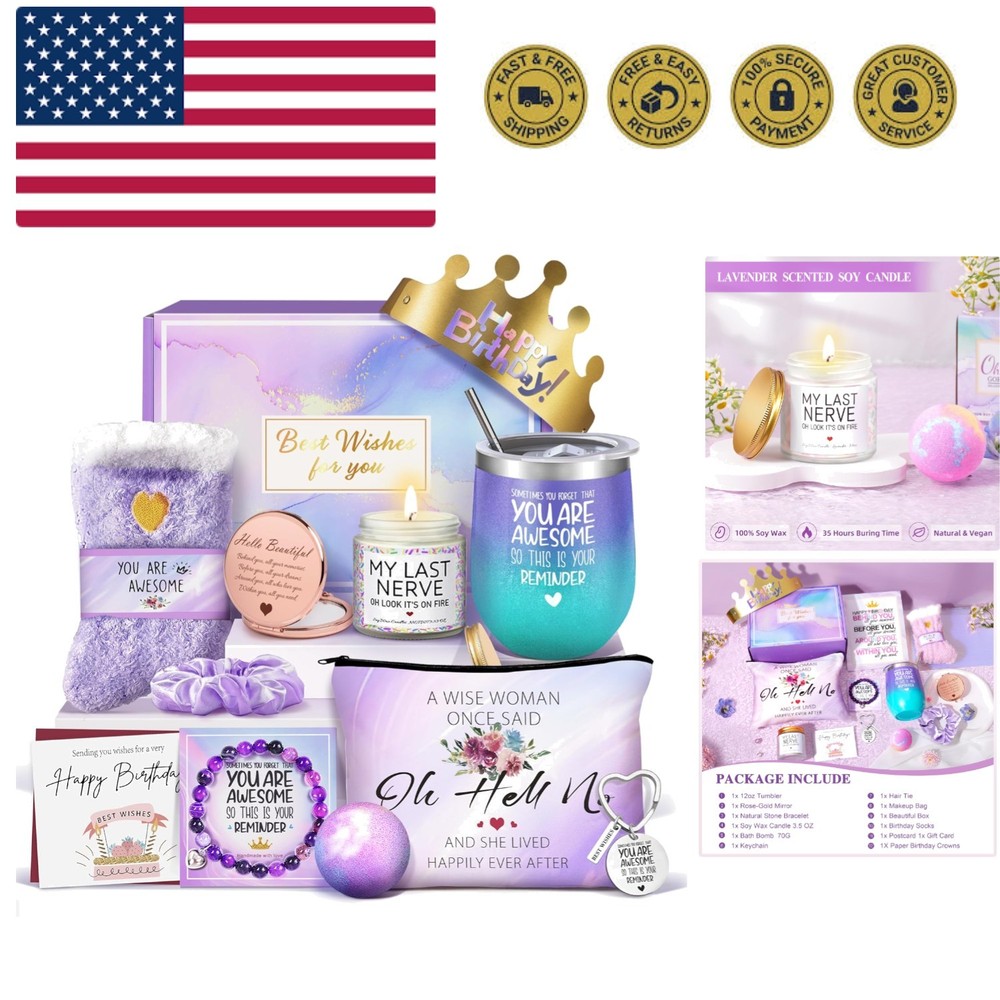 Gifts for Women, Birthday Gifts for Women, Happy Birthday Gifts Basket, Gift ...