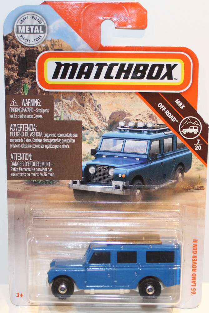 Vintage Matchbox 1965 Land Rover 2nd Gen with Original Nice Card