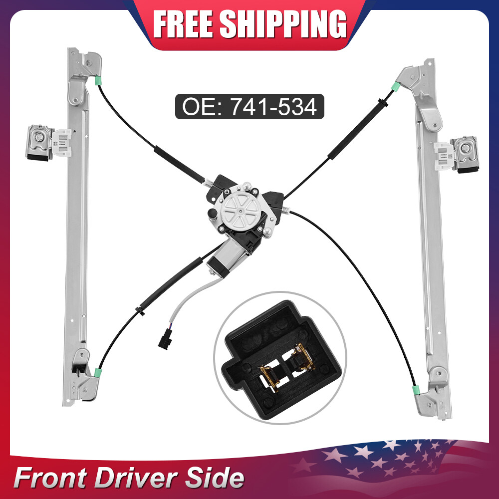 Power Window Regulator Front Driver with Motor Regulator For Dodge Grand Caravan