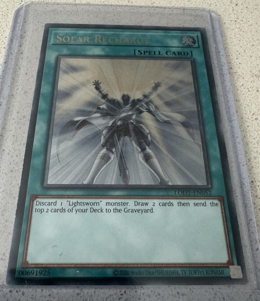Solar Recharge ULTIMATE RARE - YuGiOh - LODT-EN052 - NEAR MINT - Free Shipping!
