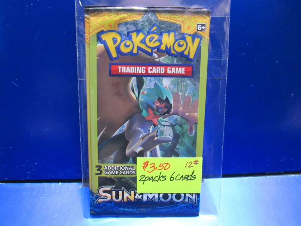 2017 POKEMON 2pack lot BLISTER PACKS SUN & MOON THE PRICE IS GOING UP BUY NOW-image