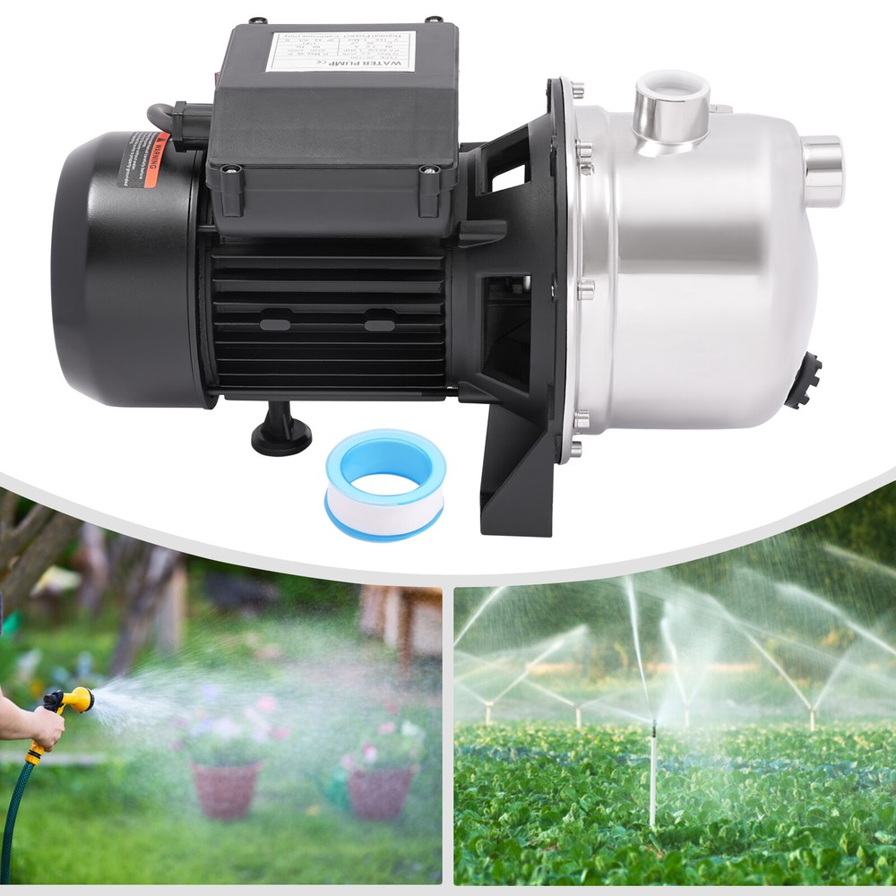 1.2HP 110V Shallow Well Jet Pump, Lawn Irrigation Pump for Home Farm Garden Lawn
