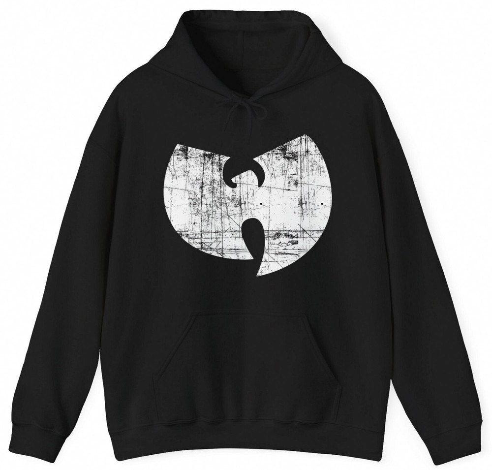 Wu-Tang Clan White Symbol 90s Rap S-5XL Hoodie Heavy Blend Hooded Sweatshirt