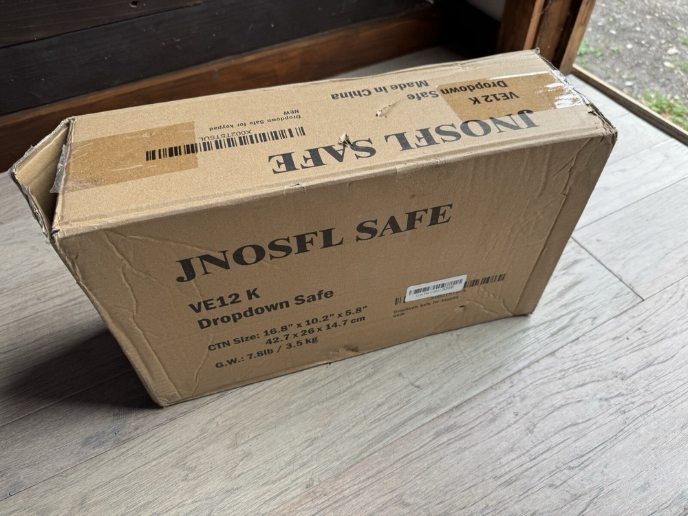 JNOSFL KEYPAD DROP DOWN GUN SAFE  Model VE12K Open Box