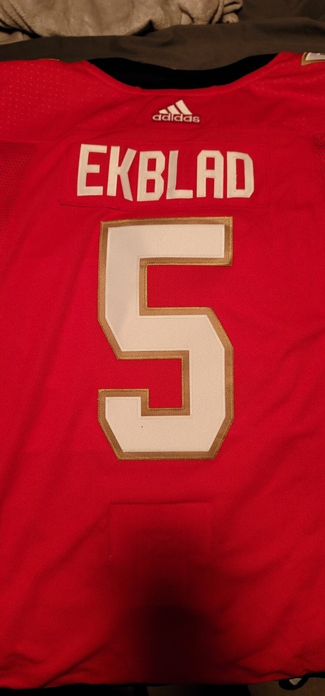 Adidas Florida Panthers #5 Aaron Ekblad Authentic Home Jersey Size 44
