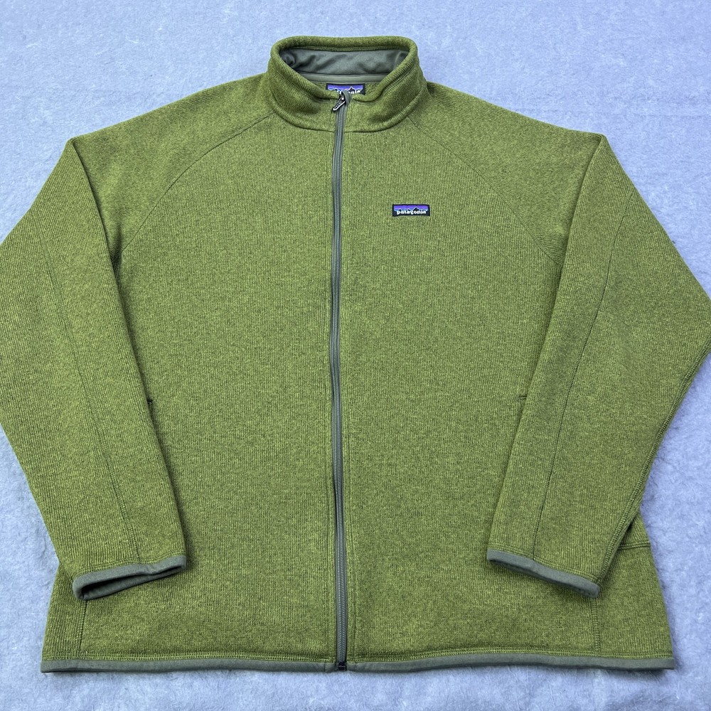 Men's Patagonia Better Sweater Fleece Jacket - XL Green Full Zip Long Sleeve Outdoor