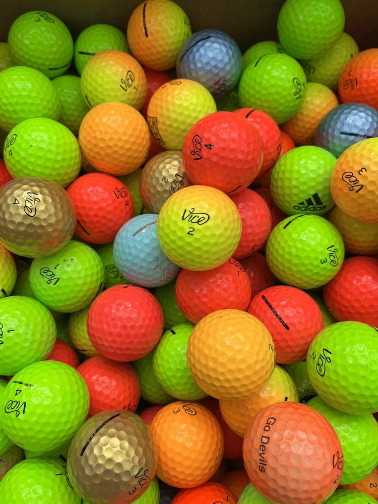 48 Vice Colored Golf Balls in 5A/4A Condition with Free Shipping-image