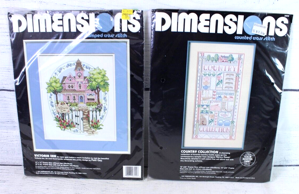 Dimensions Country Collection & Victoria Inn Counted Cross Stitch Kits