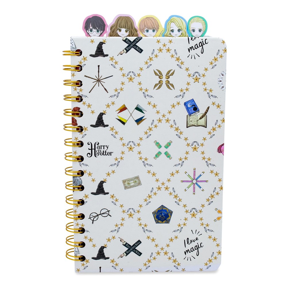 Harry Potter Chibi Hogwarts 75-Page Spiral Notebook | Bound Sketchbook Journal,