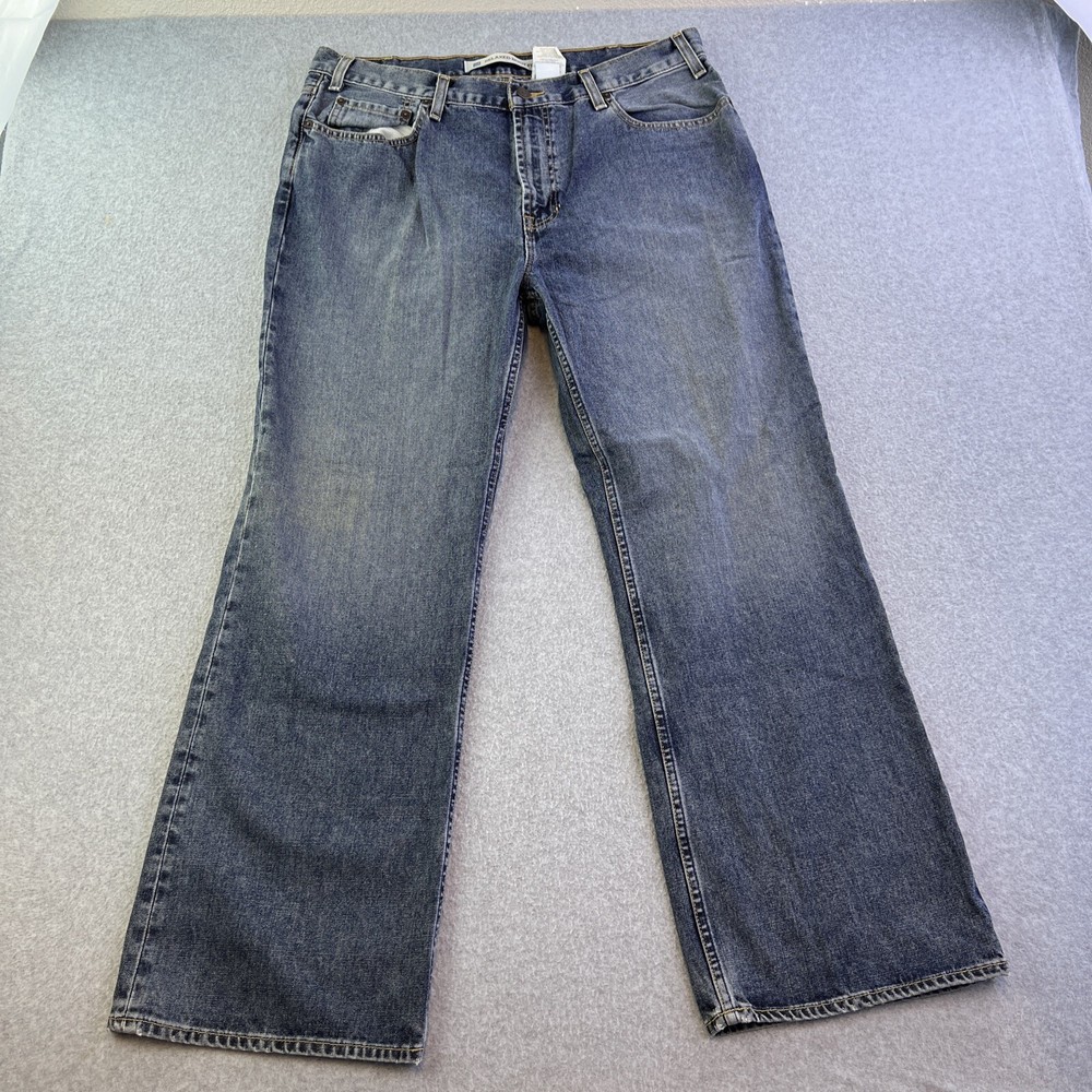 Gap Jeans Mens 36X30 Relaxed Bootcut Fit Blue Denim Pants Casual Adult