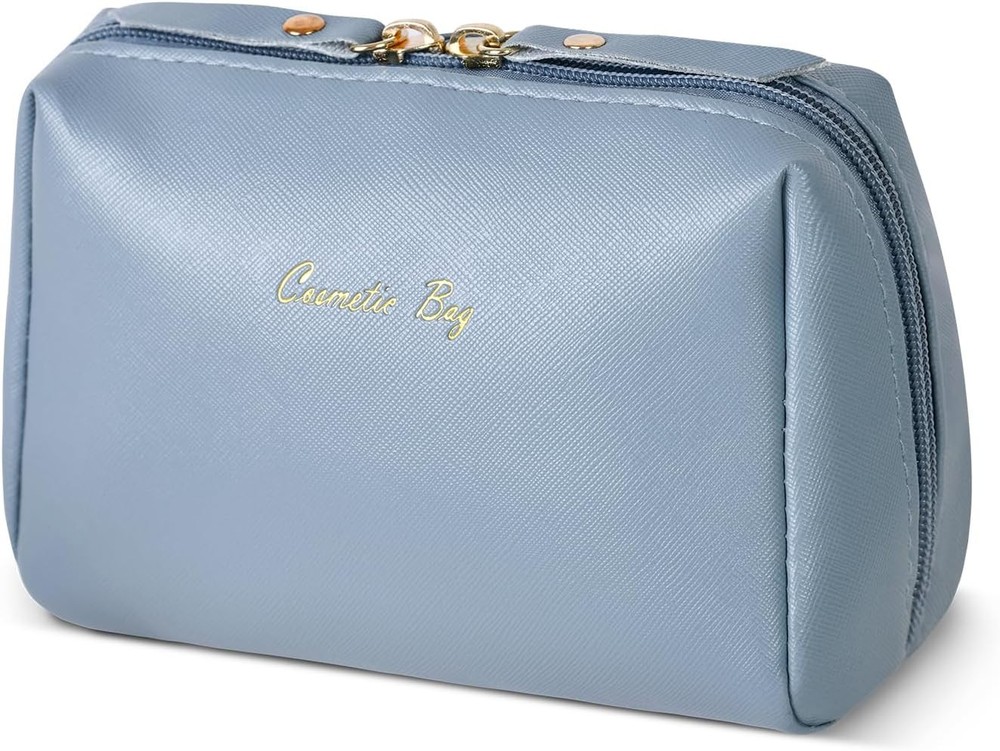 Topwey Makeup Bag, Travel Essentials Cosmetic Bags for Women, Small, darkcyan
