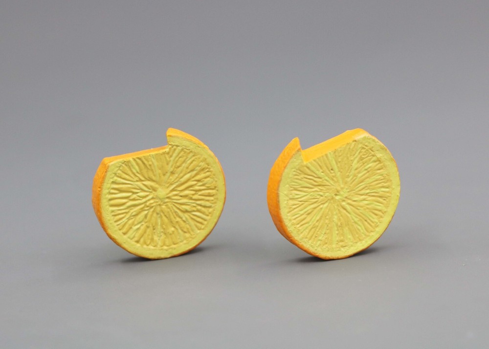 2 Realistic Lemon Slices for American Girl 18-Inch Doll Accessories