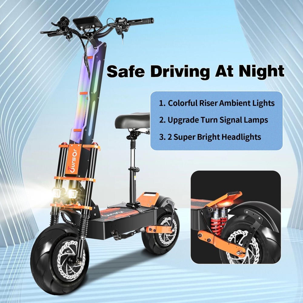 60V8000W Dual Motor Electric Scooter 80KM/h Off-Road Foldable Fast Speed