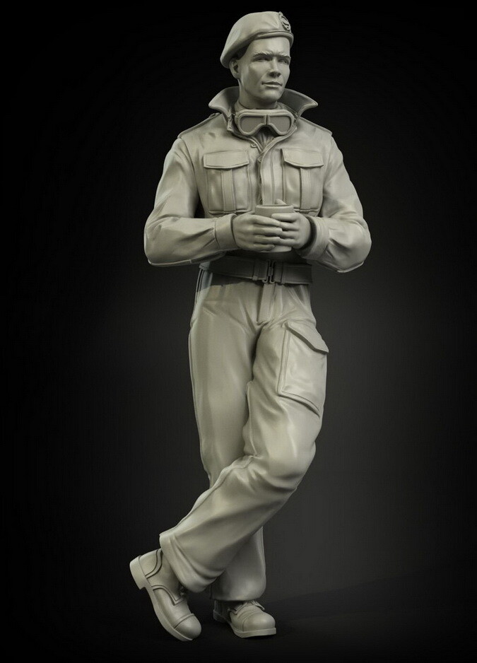 Panzer Art 1/35 British RAC Tank Driver in North Africa/Italy