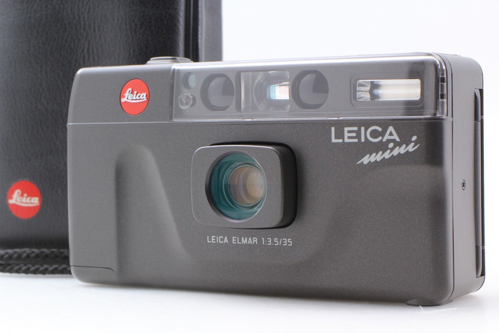 [MINT w/ Case] Leica mini Point & Shoot 35mm Film Camera Elmar Black from JAPAN