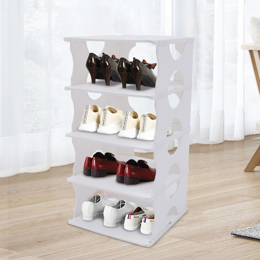 5-Tier Space-Saving Shoe Rack Organizer for Bedroom Closet Storage
