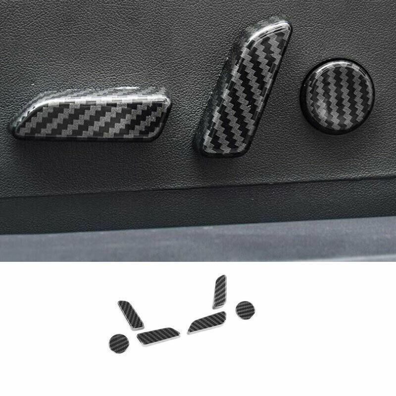 For Tesla 3 2017-2023 Carbon Fiber Power Seat Adjust Switch Button Cover trim