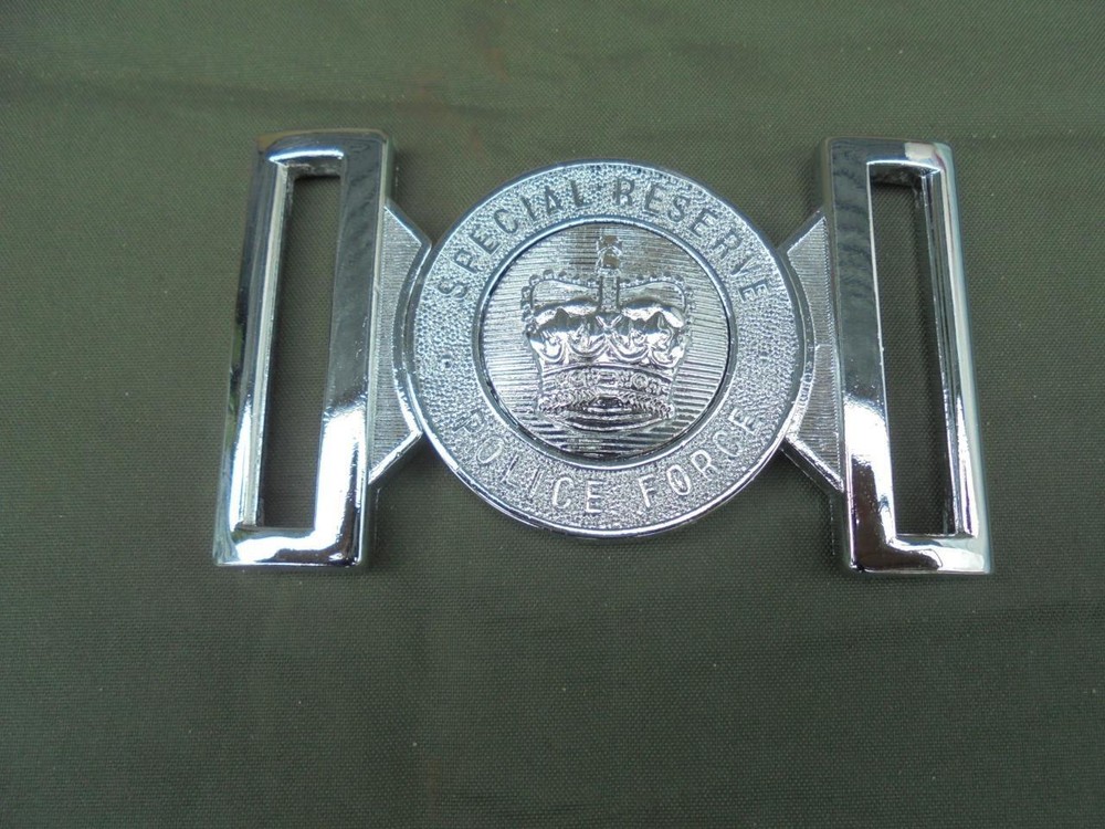 Genuine Special Reserve Police Force Queens Crown Uniform Locket Belt Buckle