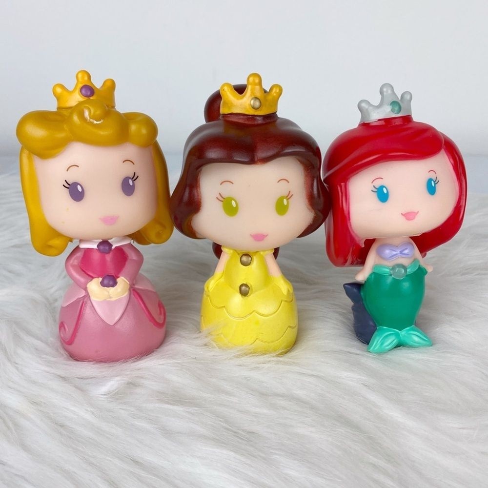 Disney Princess Rubber 3 Doll Figures